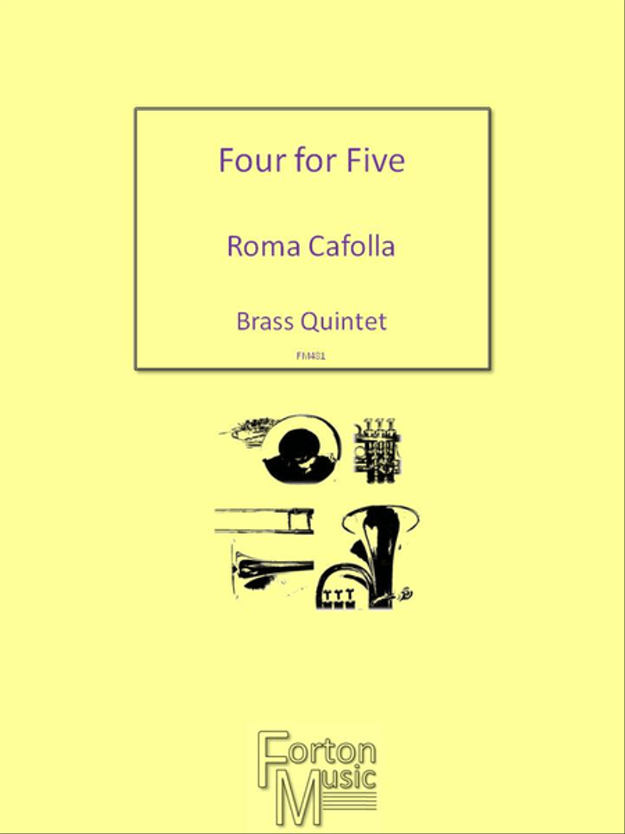 Four for Five Brass Quintet scores gallery preview page 1
