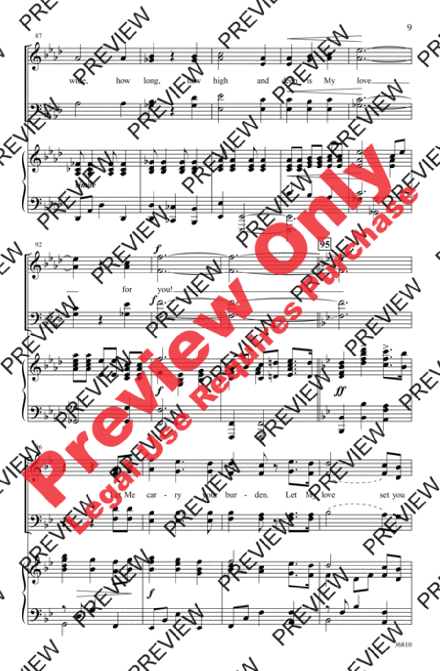 Come to Me 4-Part scores gallery preview page 9