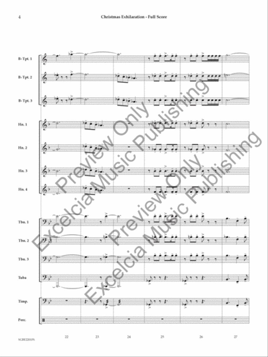 Christmas Exhilaration Small Ensemble scores gallery preview page 5