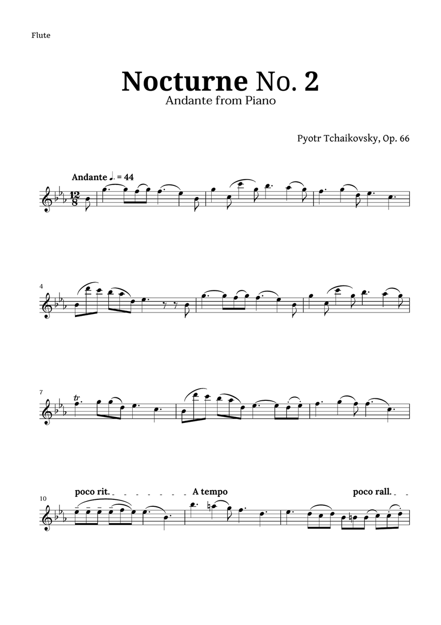 Nocturne by Chopin for Woodwind Quintet Woodwind Quintet scores gallery preview page 3