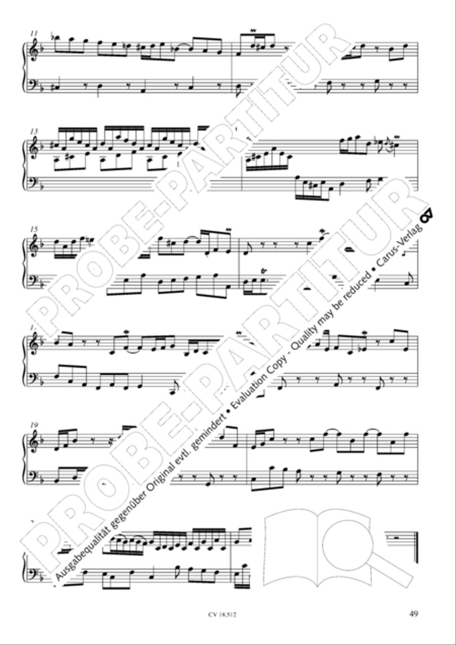 Six Suites Harpsichord scores gallery preview page 50