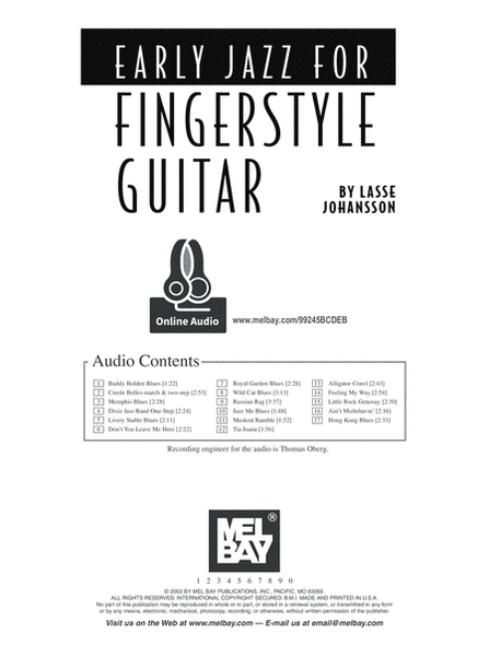 Early Jazz for Fingerstyle Guitar image number null