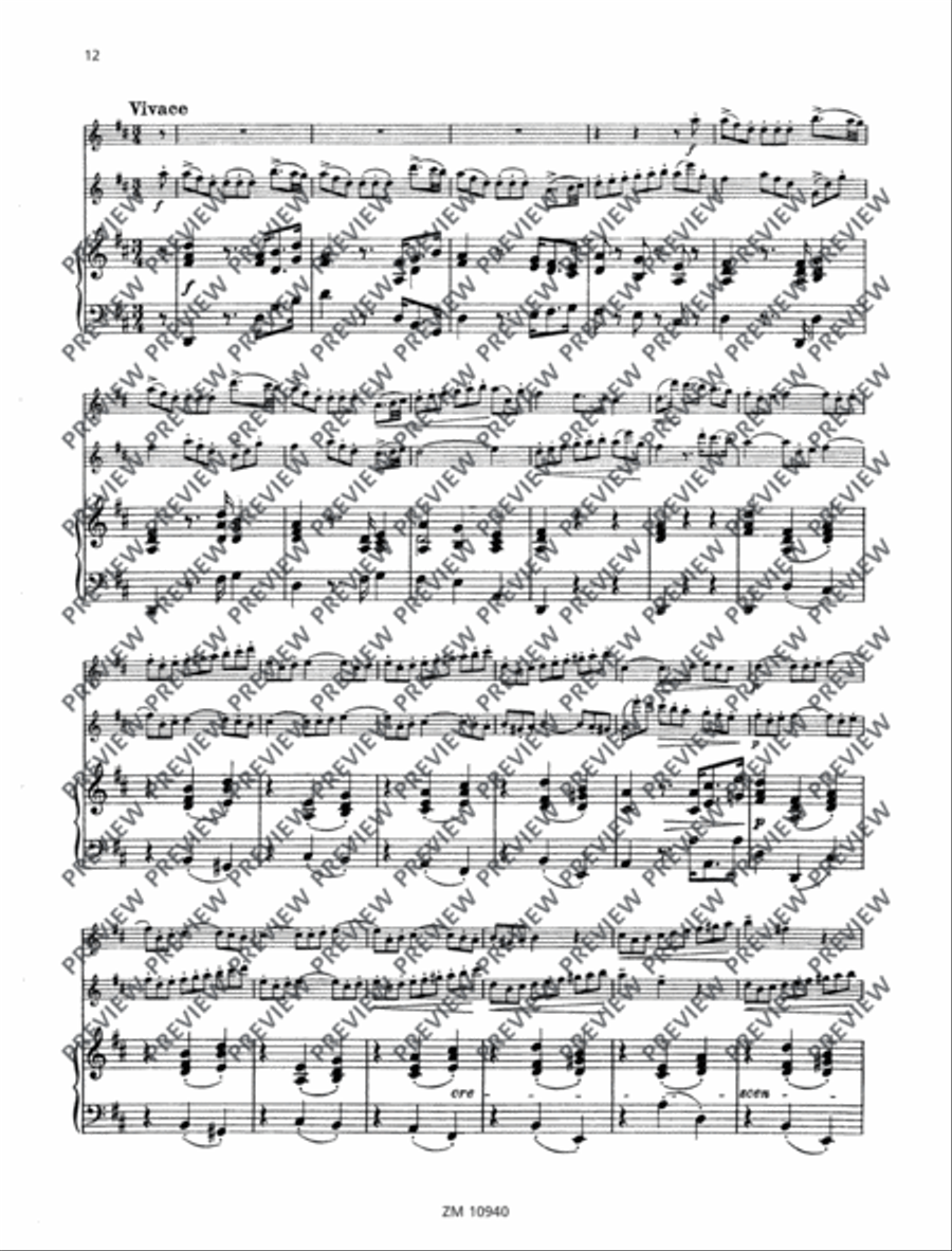 Sonata D major Sonata D major Flute Duet scores gallery preview page 13