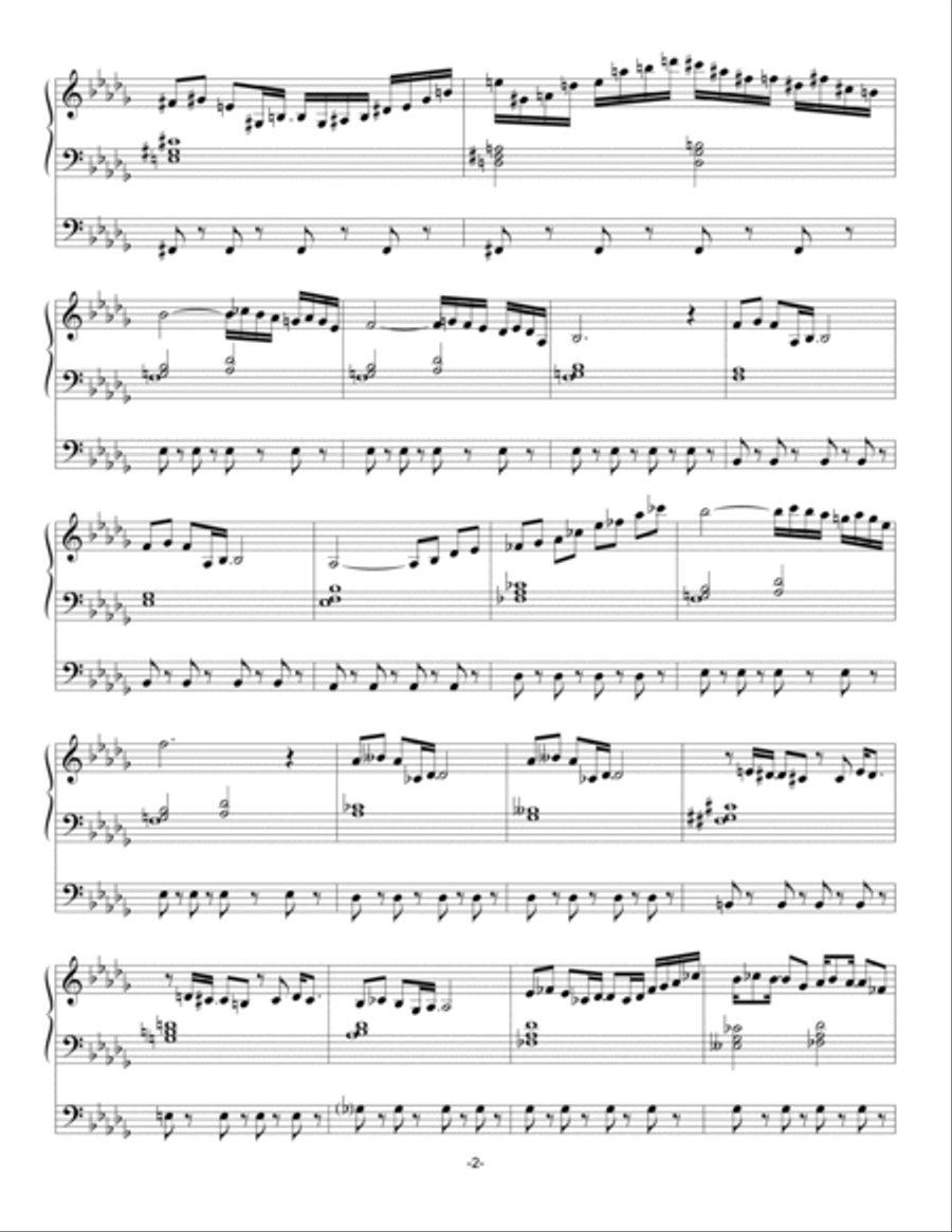 Arabesque for pipe organ Arabesque for pipe organ Organ Solo scores gallery preview page 2
