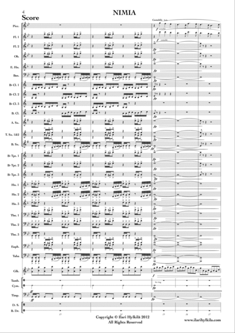 Nimia Concert Band scores gallery preview page 6