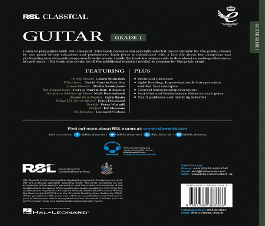RSL Classical Guitar Grade 1 (2022) Acoustic Guitar scores gallery preview page 2