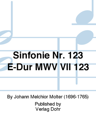 Sinfonie Nr. 123 E-Dur MWV VII 123