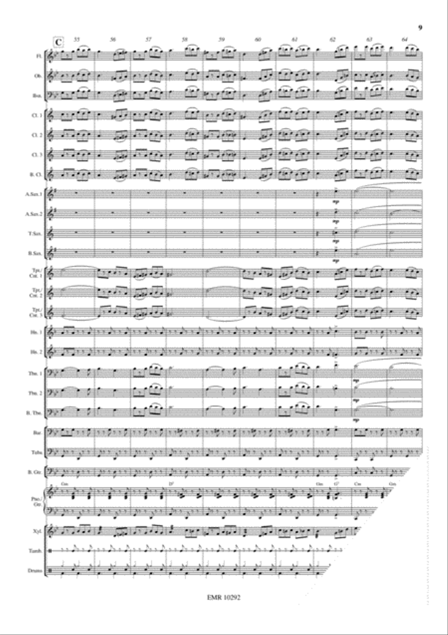Tarantella Trapanese Concert Band scores gallery preview page 10