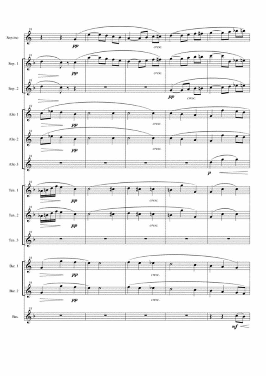 "L'Arlesienne Suite No. 1" for Saxophone Ensemble - Part Two image number null