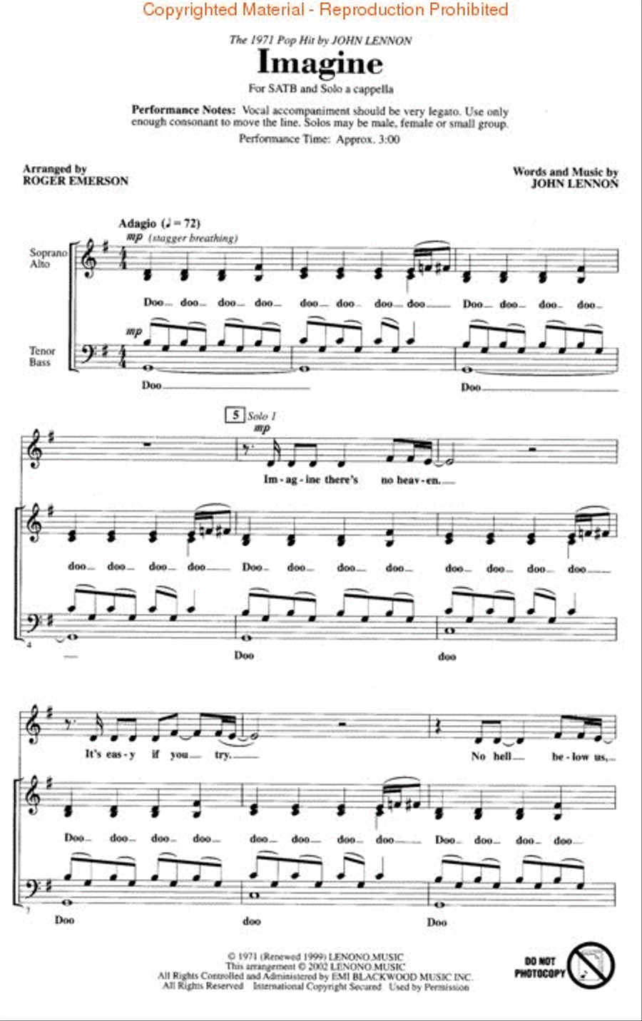 Imagine 4-Part scores gallery preview page 2