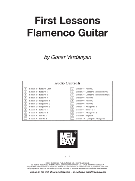First Lessons Flamenco Guitar image number null