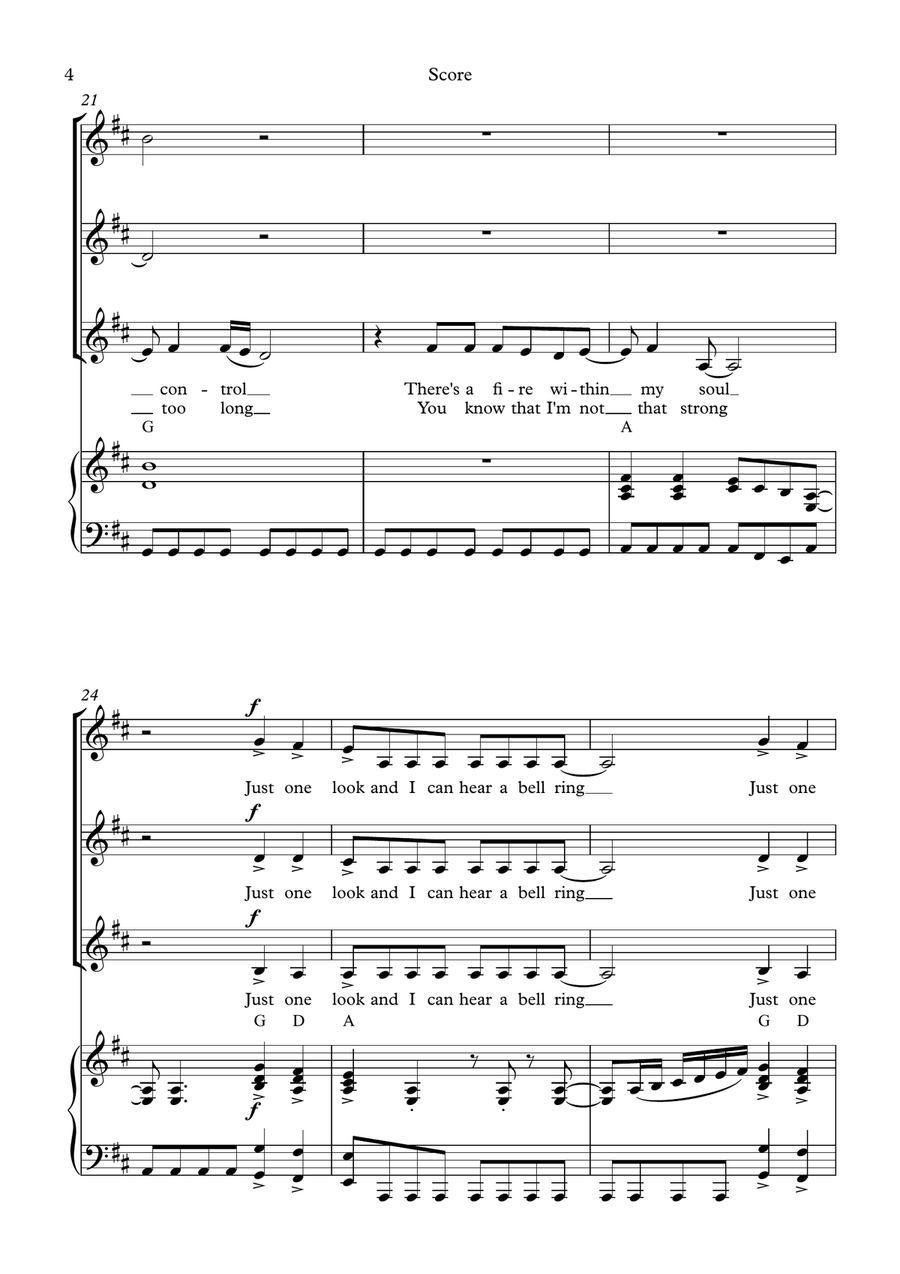 Mamma Mia SSA scores gallery preview page 5
