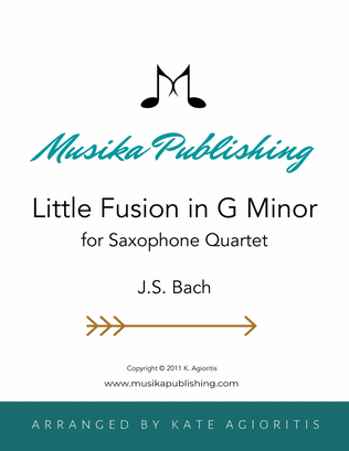 Book cover for Little Fusion in G Minor - For Saxophone Quartet