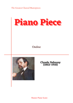 Book cover for Debussy-Ondine for piano solo