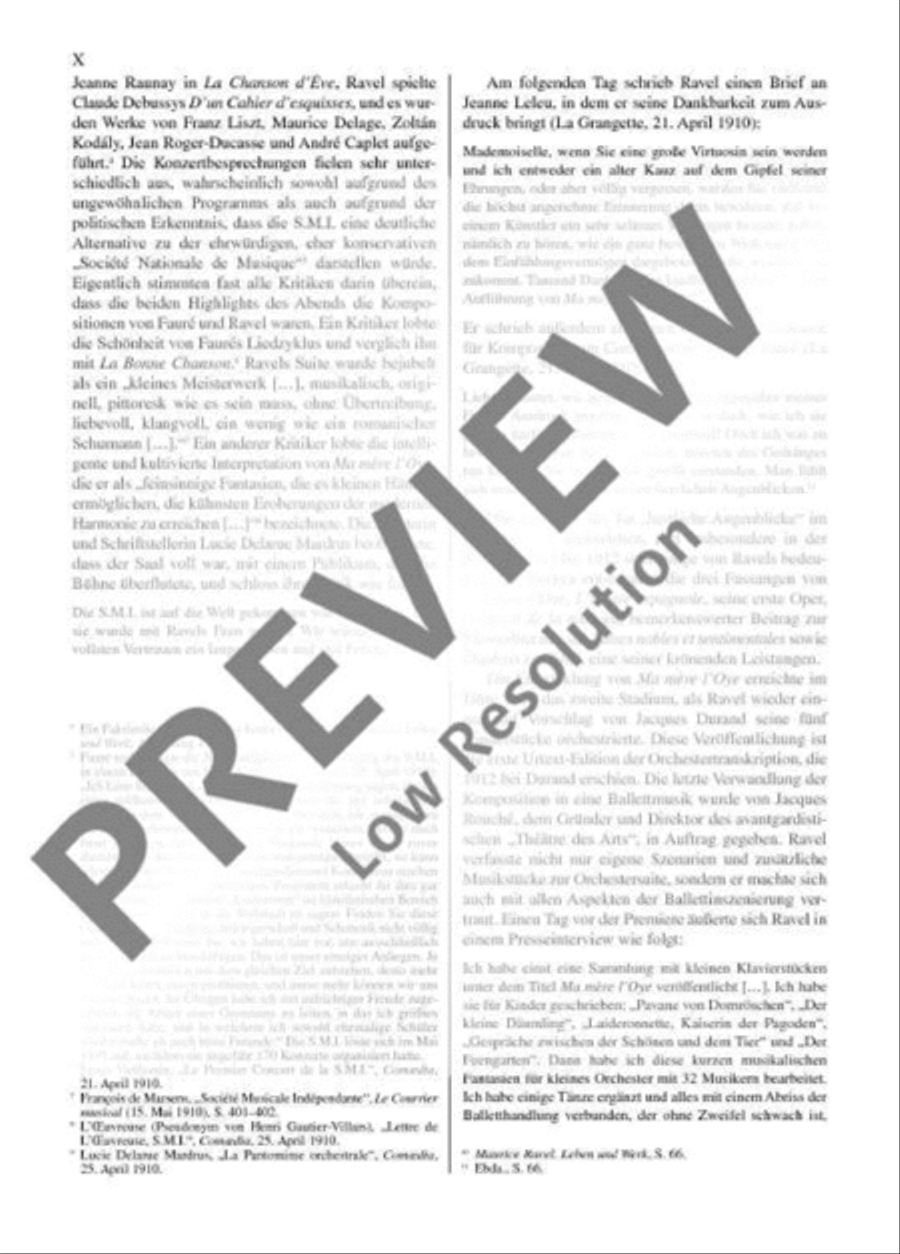 Ma Mère L'Oye Orchestra scores gallery preview page 11