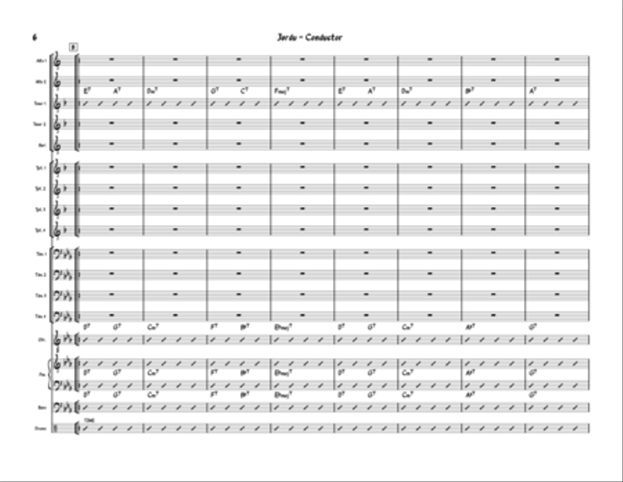 Jordu Jazz Ensemble scores gallery preview page 6