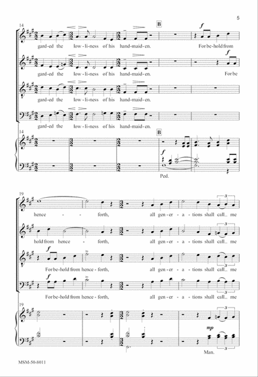 Evening Service in A Evening Service in A Divisi scores gallery preview page 4