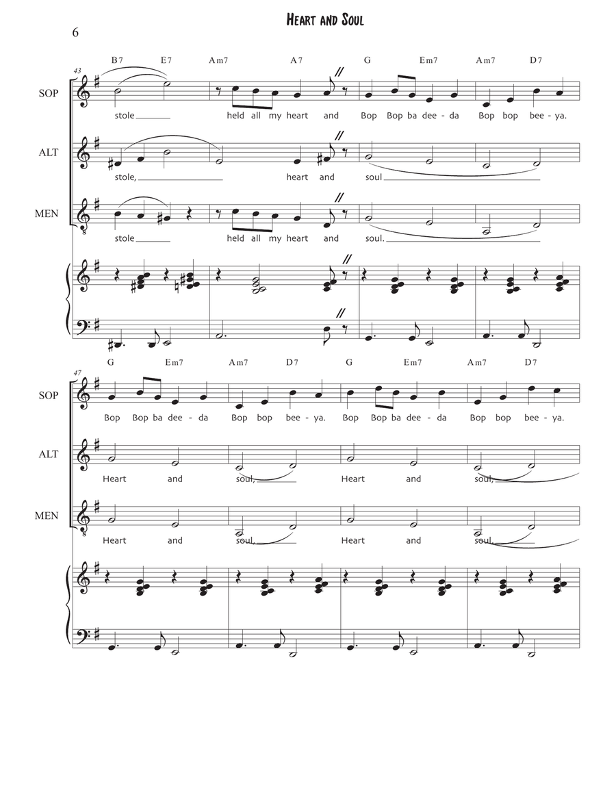 Heart and Soul 3-Part scores gallery preview page 6