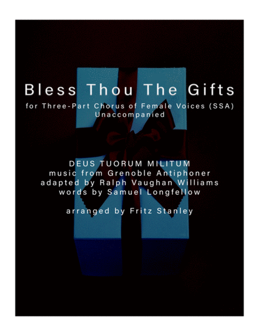 Bless Thou The Gifts - SSA A Cappella image number null