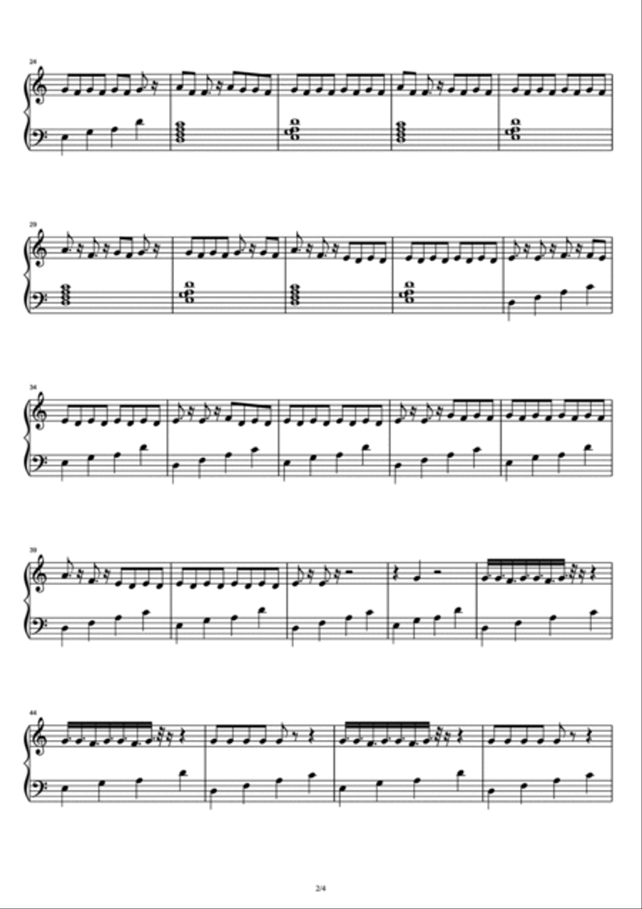 Pain 1993 Piano Solo scores gallery preview page 2