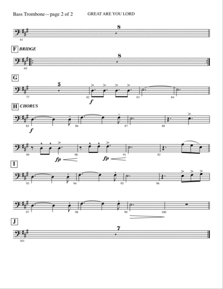 Great Are You Lord 4-Part scores gallery preview page 4