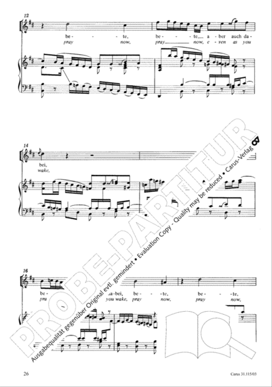 O my spirit, be prepared (Mache dich, mein Geist, bereit) 4-Part scores gallery preview page 27