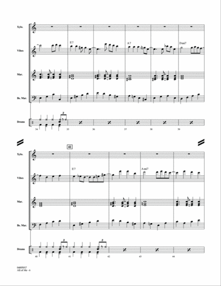 All of Me - Full Score Concert Band scores gallery preview page 6