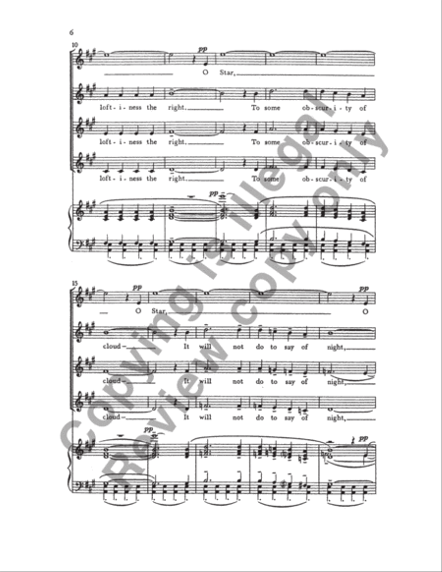 Choose Something Like A Star - SSAA - From 