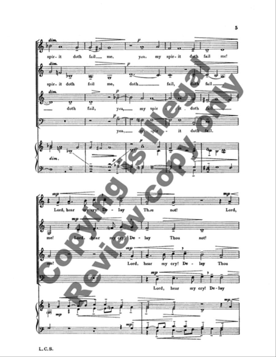Lord, Hear My Cry! Lord, Hear My Cry! 4-Part scores gallery preview page 9