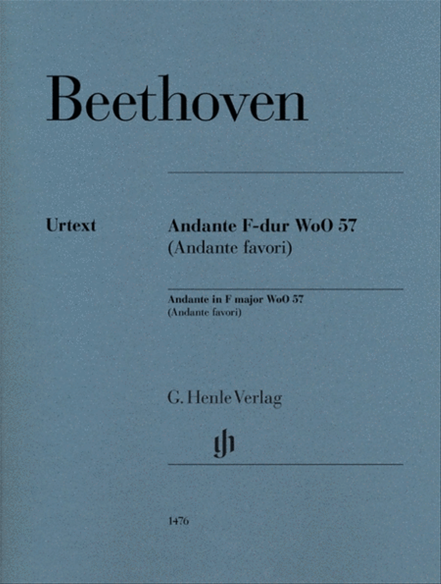 Andante In F Major, WoO 57 (Andante favori) Piano scores gallery preview page 1