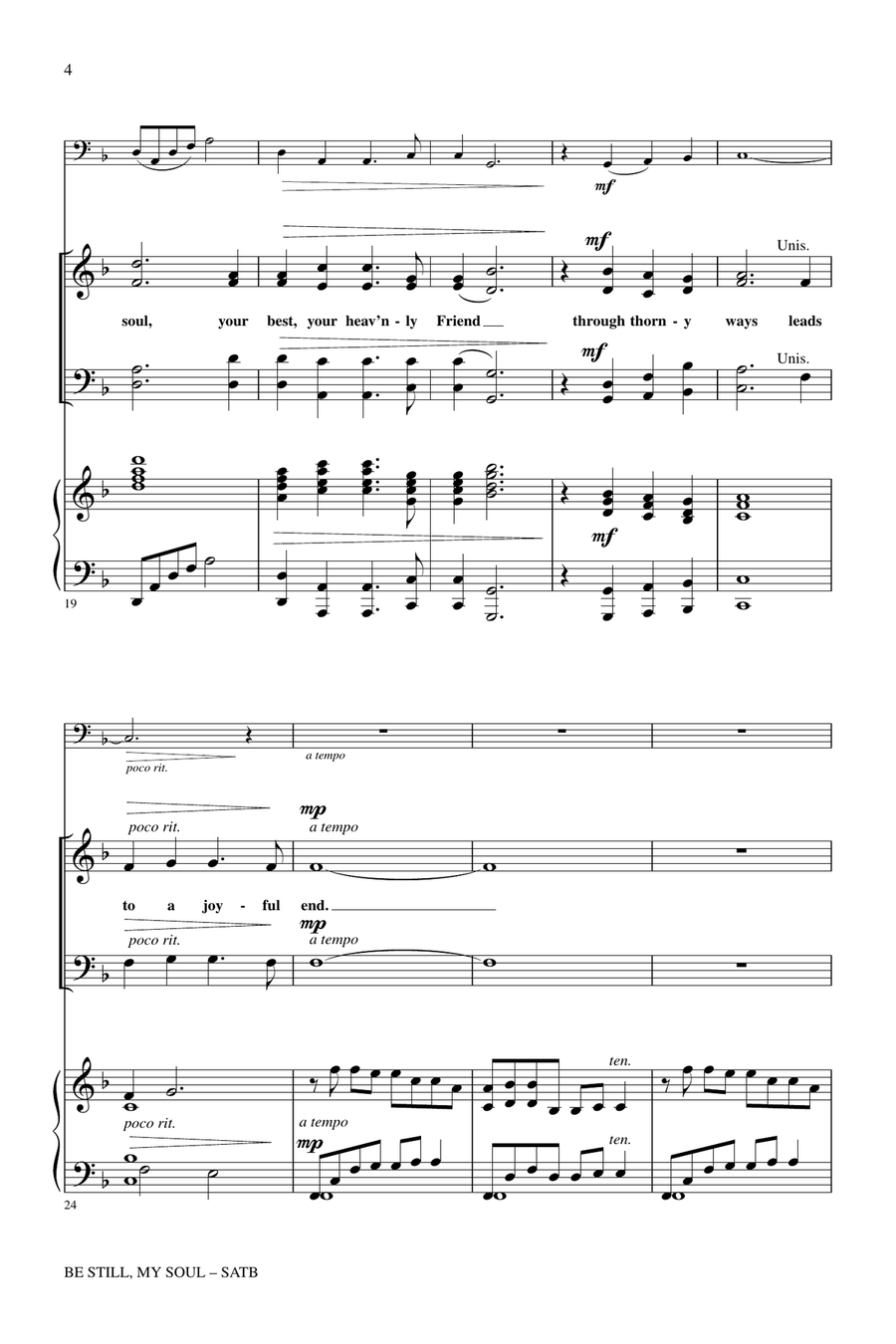 Be Still My Soul 4-Part scores gallery preview page 3