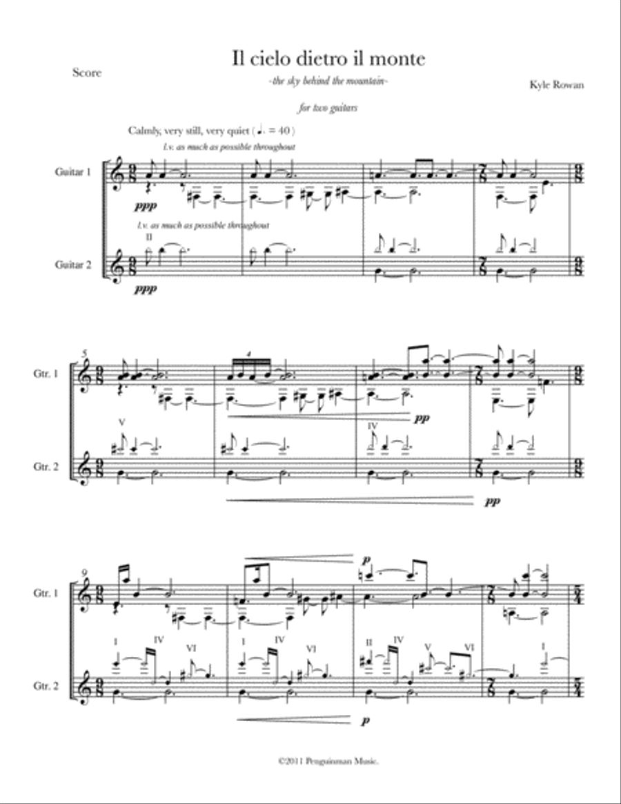 Il cielo dietro il monte Guitar Solo scores gallery preview page 2