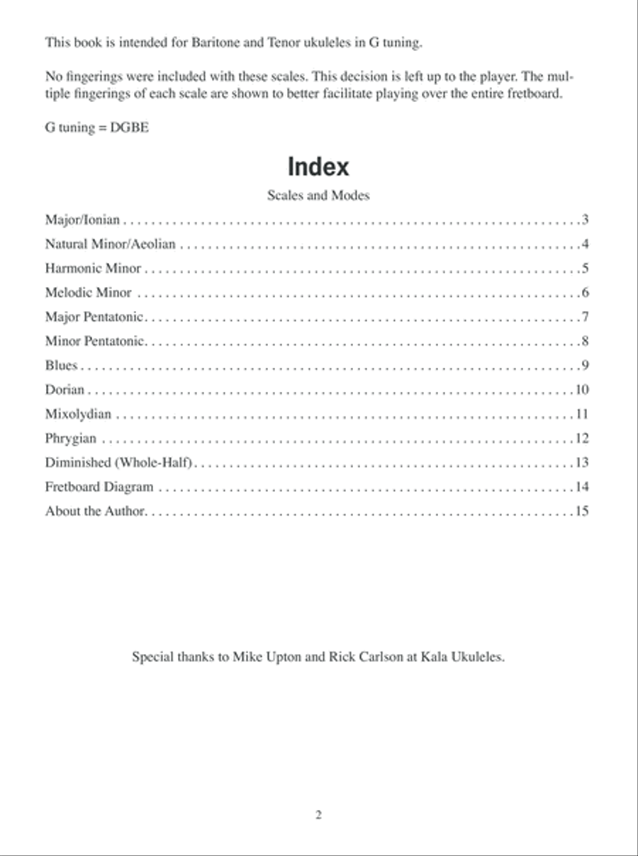 Baritone Ukulele Scales Baritone Ukulele scores gallery preview page 3