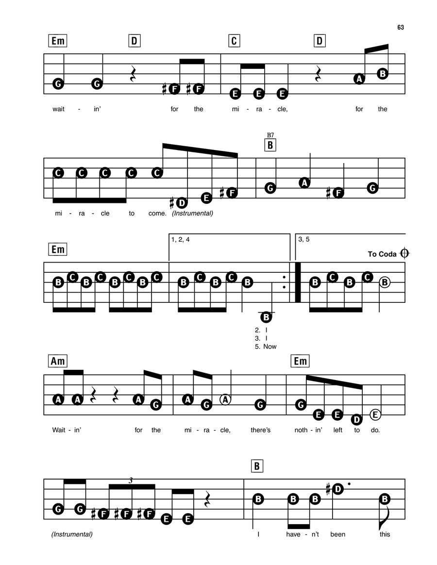 Waiting For The Miracle Electronic Keyboard scores gallery preview page 2