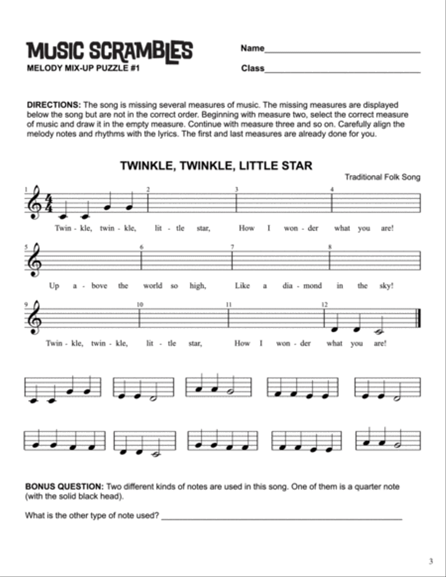 Music Scrambles Music Scrambles CD scores gallery preview page 4