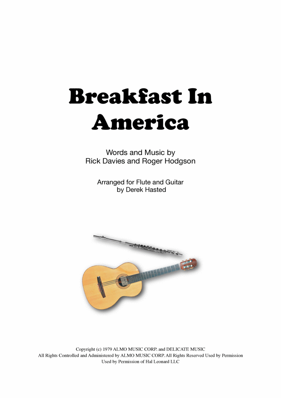 Breakfast In America Flute scores gallery preview page 1