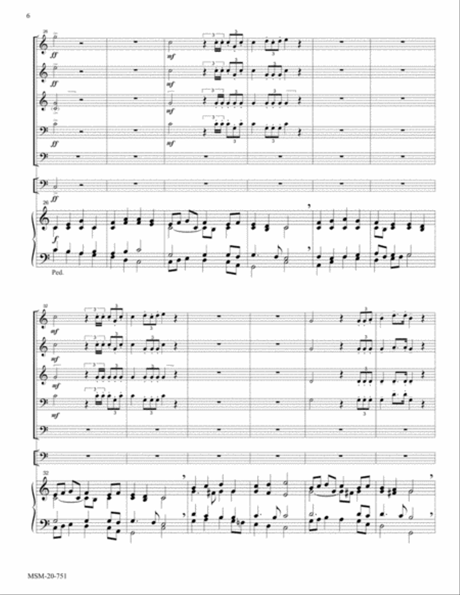 Jesus Christ is Risen Today (Easter Hymn) Choir scores gallery preview page 4