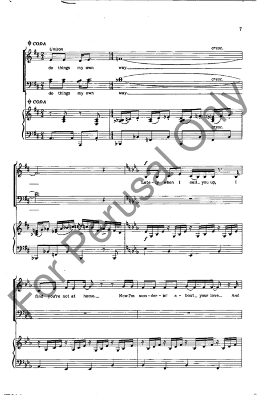 I Didn't Mean It I Didn't Mean It 4-Part scores gallery preview page 7