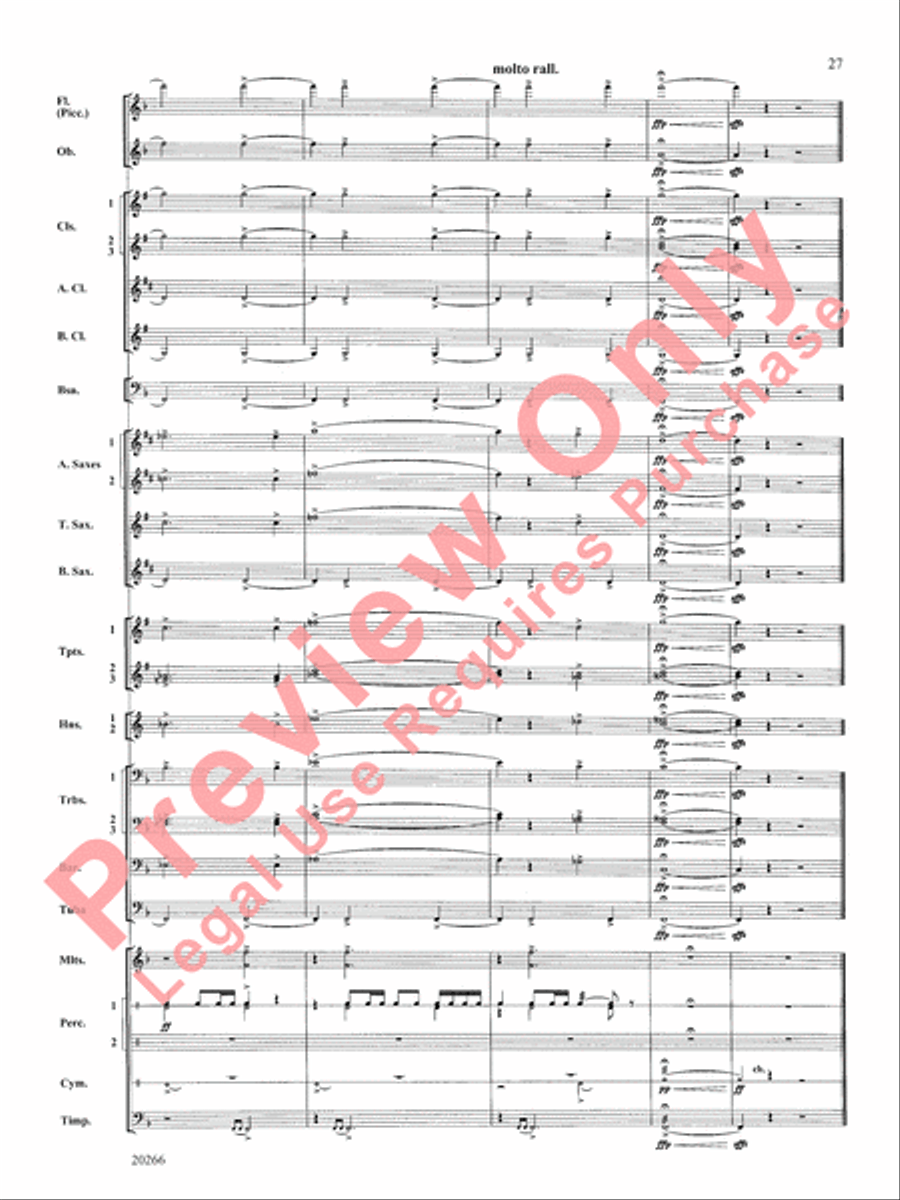 Ghost Fleet Ghost Fleet Concert Band scores gallery preview page 28