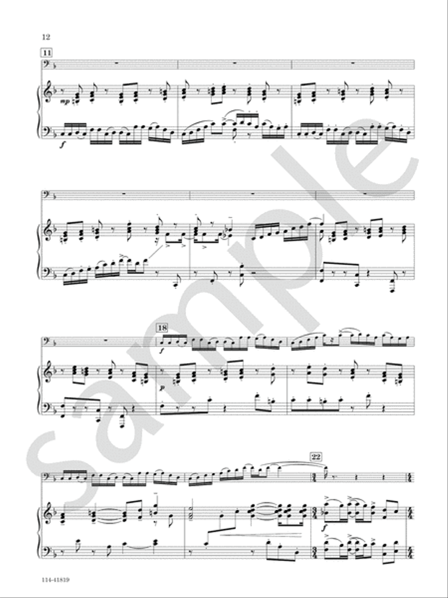 Concerto for Contrabassoon Chamber Music scores gallery preview page 7