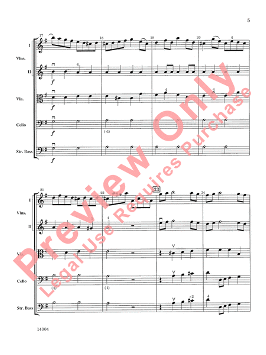Symphony No. 4 String Orchestra scores gallery preview page 6