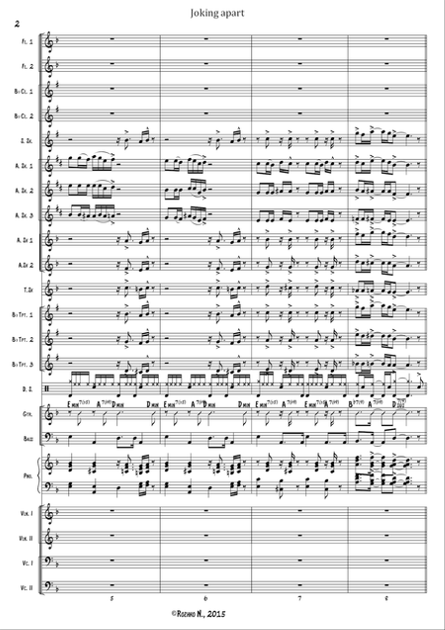 Joking Apart (for a Variety Orchestra) Chamber Orchestra scores gallery preview page 3