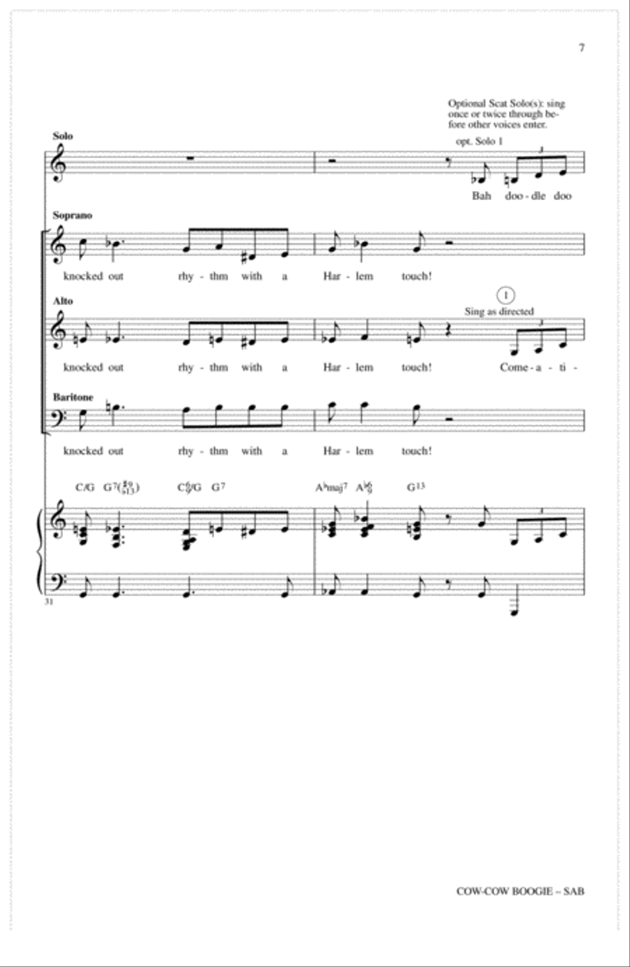 Cow-Cow Boogie 3-Part scores gallery preview page 6