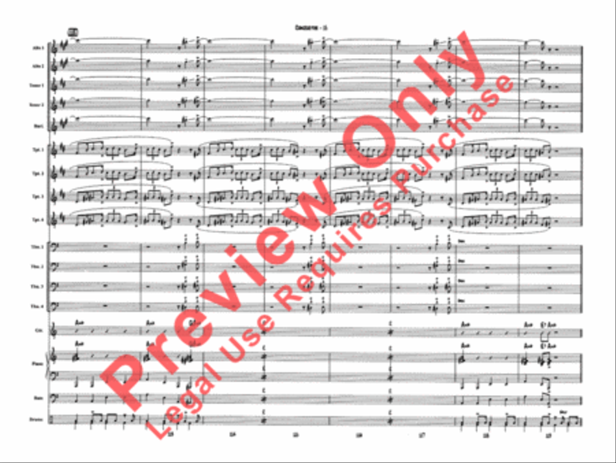 Sing, Sing, Sing Jazz Ensemble scores gallery preview page 18