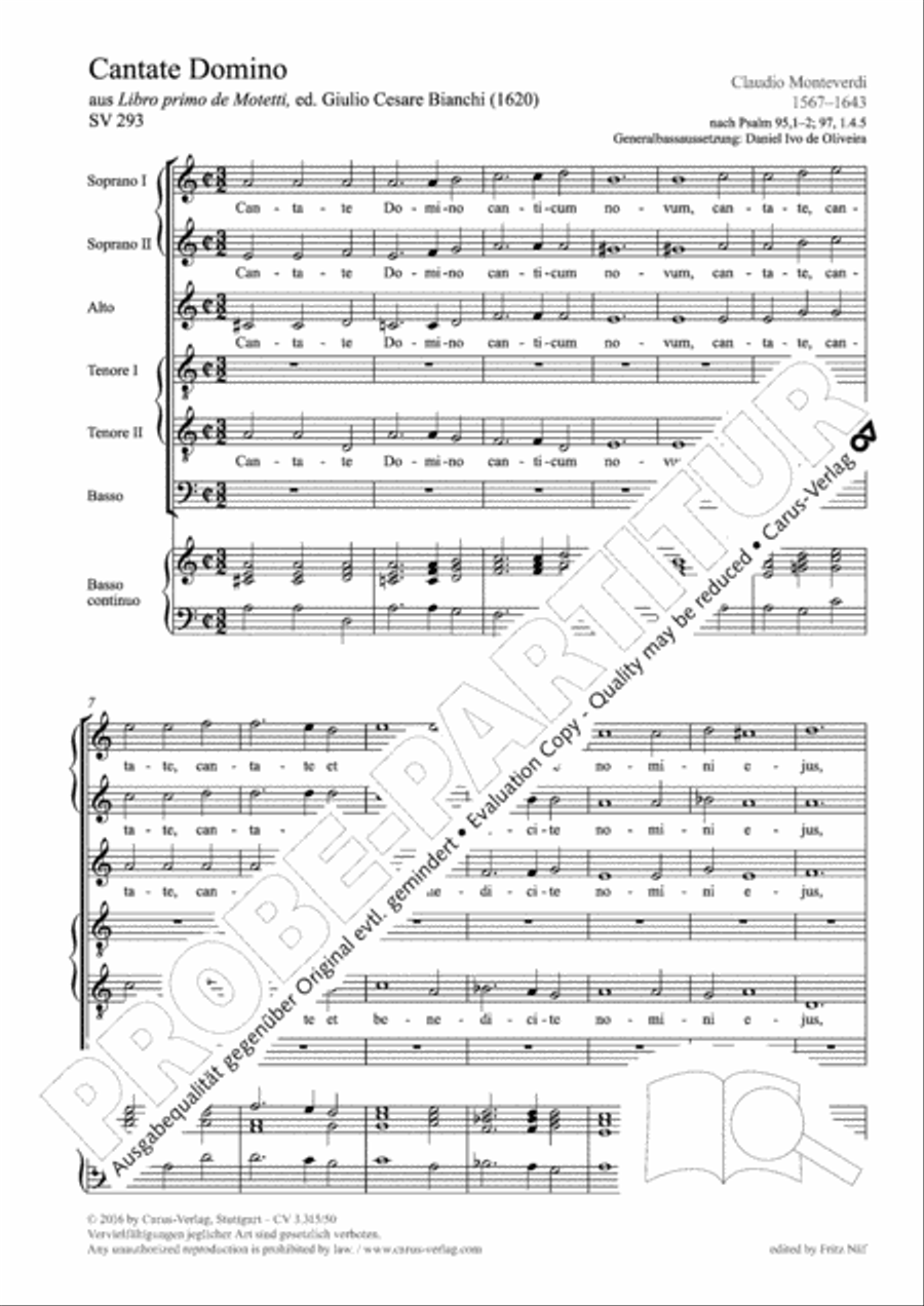 Cantate Domino (Singet dem Herrn) Choir scores gallery preview page 3
