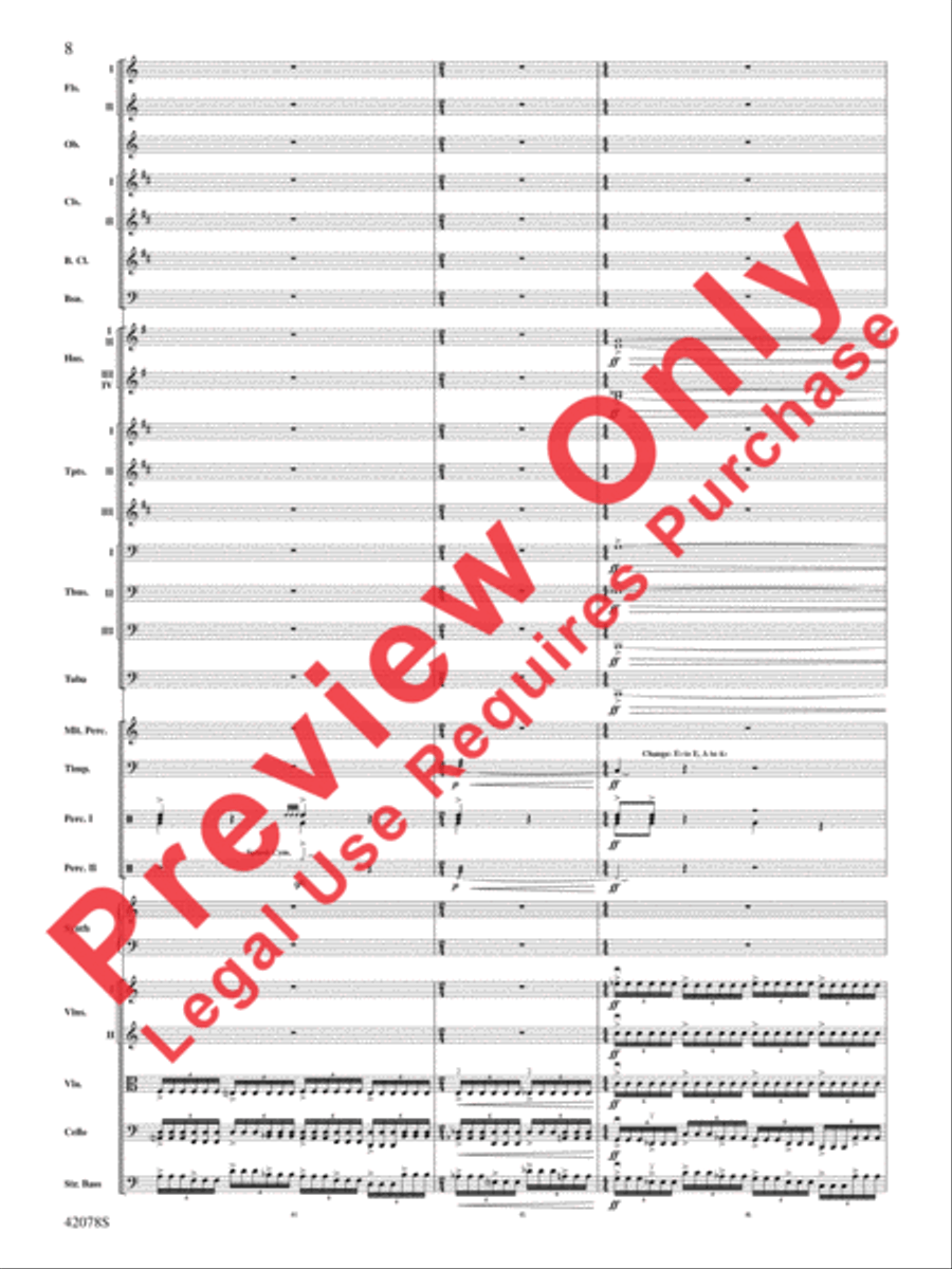 Man of Steel, Selections from Full Orchestra scores gallery preview page 9
