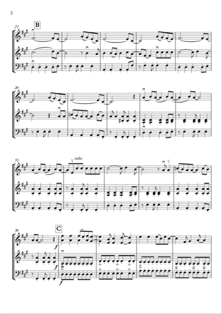 Viva La Vida String Trio scores gallery preview page 2