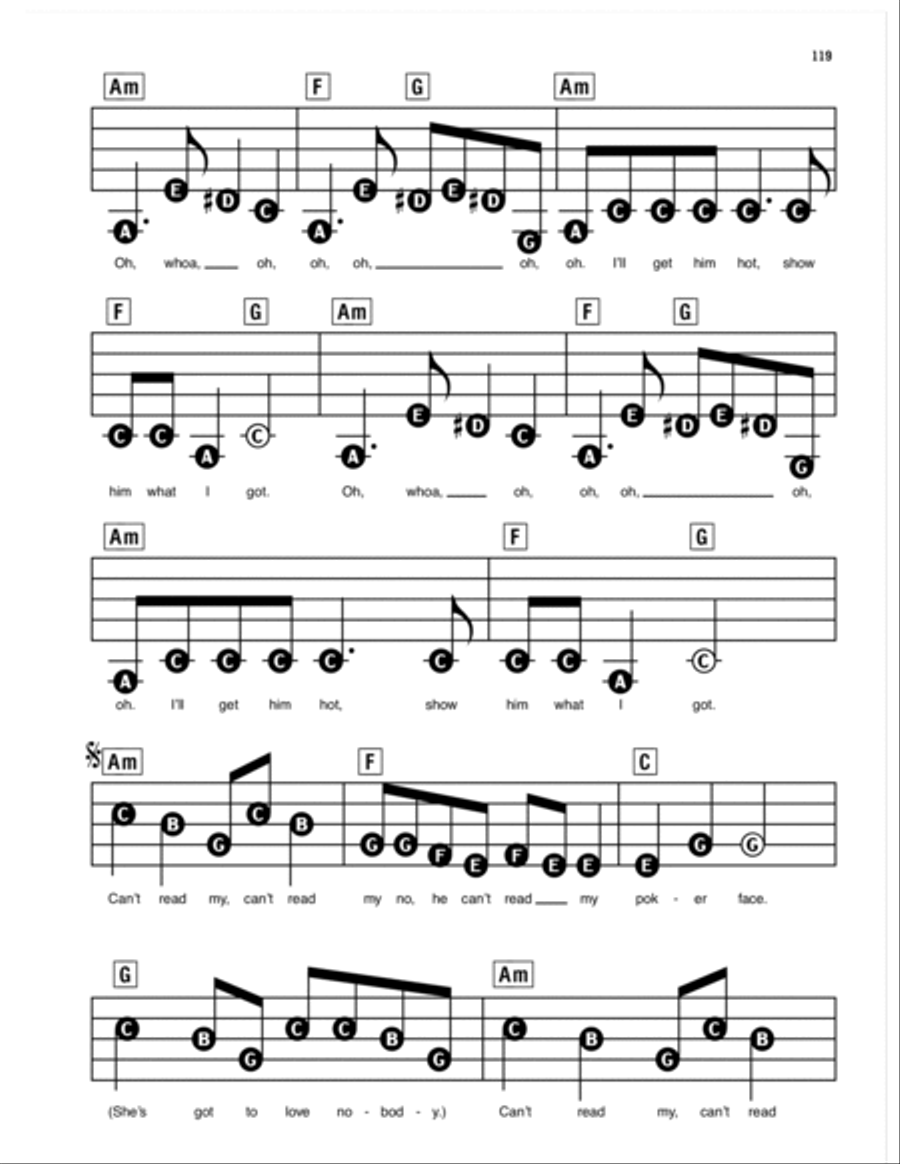 Poker Face Electronic Keyboard scores gallery preview page 2