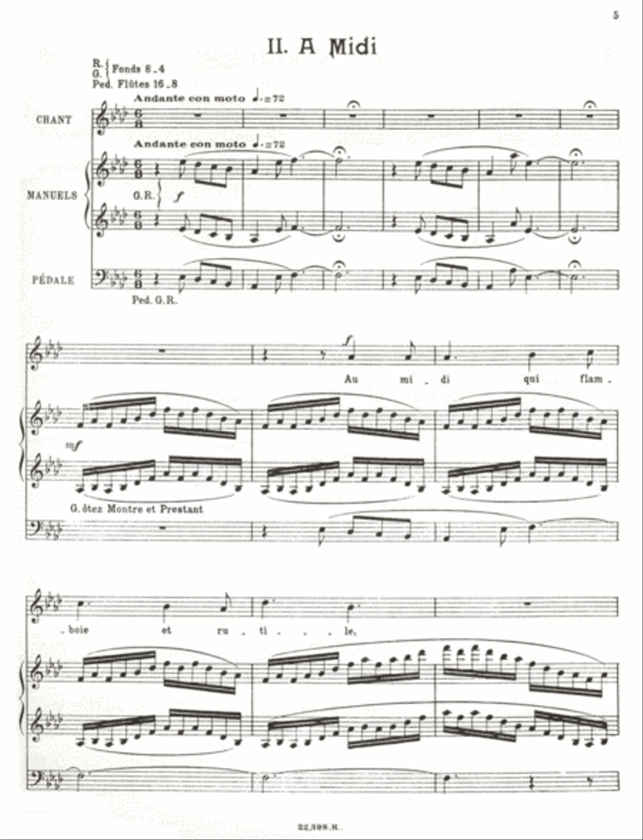 Les Angelus Op. 57 Voice scores gallery preview page 3