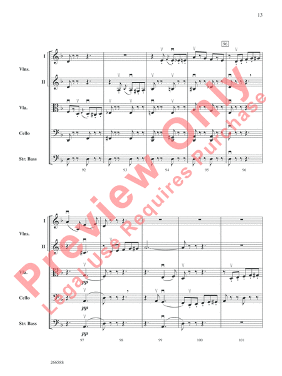 Halloween Spooktacular String Orchestra scores gallery preview page 14